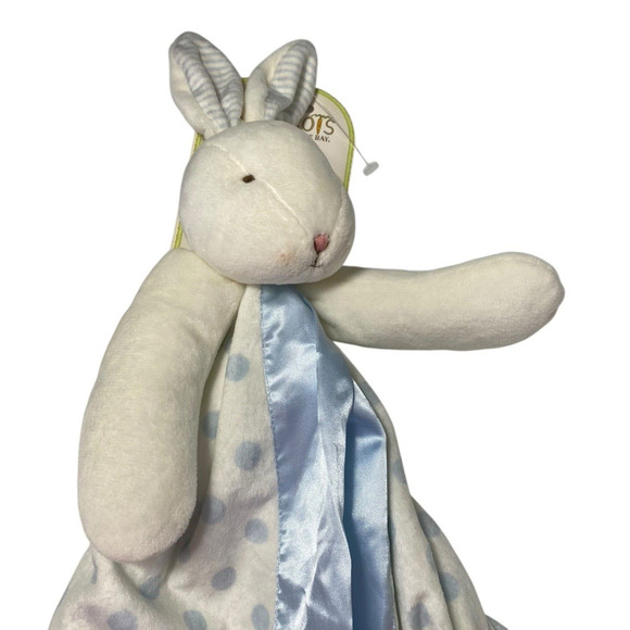 Bunnies by the Bay Lovey NEW Security Blanket Plush Stuffed Rabbit Carrots Baby - Picture 3 of 12